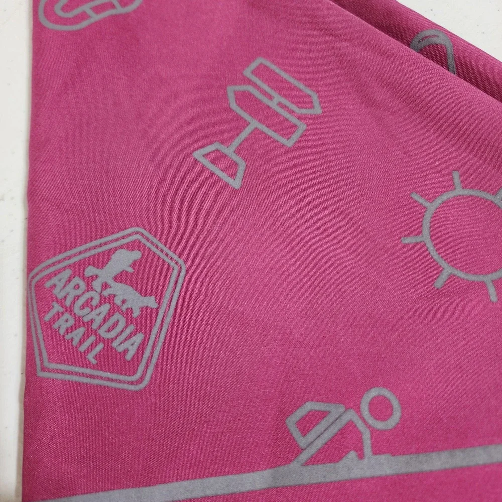 Arcadia Trail High-Visibility Dog Bandana XL/XXL Berry Pink Reflective Icons NWT